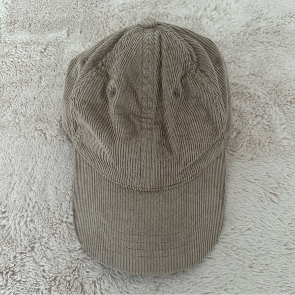 Abercrombie & Fitch Brown Corduroy Baseball Hat - Picture 2 of 6